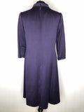 womens  vintage  Urban Village Vintage  urban village  suede trim  split front dress  short sleeved  retro  purple  MOD  high neck  dress  belt  60s  1960s  12