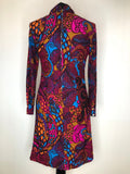 woodstock  womens  vintage  urban village  scooter dress  scooter  retro  purple  psychedelic  psych  orange  multi  MOD  long sleeve  hippy  hippie  dress  cord  blue  acid  60s  1970s  1960s  10