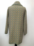Cymru  wool  womens  welsh  vintage  Urban Village Vintage  tapestry  patterned  MOD  jacket  green  coat  60s  1960s  16