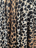 womens  vintage  v neck  Urban Village Vintage  stretch fabric  retro  patterned dress  midi dress  midi  long sleeve  long dress  elasticated  dresses  dress  cheetah print  70s  1970s  12