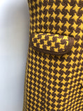yellow  womens jacket  womens coat  womens  white  vintage  Urban Village Vintage  urban village  retro  patterned  pattern  gingham  coat  brown  60s  1960s  12