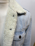 Winter Jacket  Winter Coat  vintage  Sherpa  Navy  mens  M  logo  Light Blue  levis  levi strauss  jean  Jacket  indigo  Denim jacket  denim  collar  blue