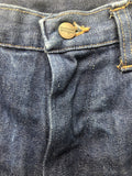 Wrangler  W32  vintage  Urban Village Vintage  mens  M  L34  jeans  jean  flares  denim  Cotton  check lining  blue  70s  70  30  1970s