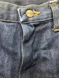 Wrangler  W32  vintage  Urban Village Vintage  mens  M  L34  jeans  jean  flares  denim  Cotton  check lining  blue  70s  70  30  1970s