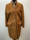 womens  vintage  Urban Village Vintage  tan  Suede Jacket  Suede  retro  overcoat  MOD  light brown  Jacket  brown  60s  1960s  14