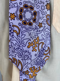 vintage  Urban Village Vintage  urban village  UK  tie  summer  style  purple  psychedelic  psych  One Size  mens accessories  mens  flower power  floral print  fashion  clothing  clothes  birmingham  70s  1970s