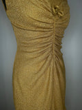 womens  vintage  sparkly  sleeveless  shift dress  shift  scooter  retro  party  new year  modette  MOD  mini dress  mini  lurex  gold  glitter  dress  christmas  10