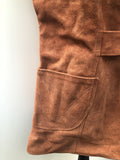 womens jacket  womens coat  womens  Walton Leatherwear  waistcoat  waist belt  vintage  vest  Urban Village Vintage  summer  Suede Jacket  Suede  press stud fastening  Jacket  fitted  collar  brown  70  1970s  12