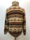 vintage  Urban Village Vintage  urban village  roll neck  Rare  multi  Merino Wool  mens  M  long sleeves  Long sleeved top  long sleeve  knitwear  knitted  knit  icelandic  high neck  beige  Alpaca Pino  Alpaca