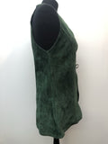 womens  vintage  Urban Village Vintage  urban village  suede  long waistcoat  long length  Green  60s  1960s  10