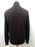 zip front  vintage  Urban Village Vintage  Pringle  MOD  mens  light knitwear  knitwear  high neck  cardigan  brown  argyle print  60s  1960s
