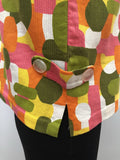 womens  waistcoat  vintage  vest  Urban Village Vintage  two piece  tunic top  tunic  trousers  top  shorts set  psychedelic  psych  multi  lace up  hippie  festival  boho  bohemian  60s  1960s