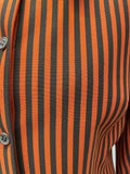 womens shirt  womens jacket  womens  vintage  Urban Village Vintage  urban village  Stripes  Shirt  retro  red  Orange stripes  orange  MOD  long sleeve  Jacket  high neck  dagger collar  dacron  collar  coat  button down  butte knit  brown  70s  60s  1970s  1960s  12
