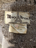 zip back  zip  womens  waist belt  vintage  Urban Village Vintage  urban village  midi  Mary Harnes  dress  collared dress  brown  70s  1970s  14
