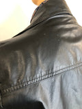 vintage  Urban Village Vintage  urban village  s  pockets  Mr Clive  mens  long sleeve  Leather Jacket  Leather  front pockets  chest pockets  Black Leather  Black Jacket  black  70s  1970s