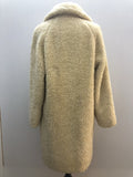 womens jacket  womens coat  womens  Winter Coat  white  vintage  Urban Village Vintage  urban village  teddy coat  MOD  Jacket  cream  coat  button  60s  1960s  14