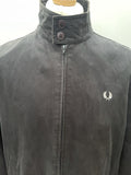 zip  Winter Jacket  Winter Coat  wide fit  vintage  Urban Village Vintage  urban village  retro  Mens Mac  Mens jacket  mens coat  mens  M  long sleeve  long length coat  long coat  Jacket  Fred Perry  embroidered logo  Embroidered  button down  Black Jacket  black