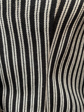 womens jacket  womens  white stripes  white line  white  vintage  Three Button  stripey  Stripes  striped  polyester  navy stripe  Navy  MOD  long sleeves  Long sleeved top  long sleeve  lapels  Jacket  dark blue  button down  button  boating jacket  blue  blazer jacket  Blazer  belted blazer  alexon youngest  70s  60s  6  3 button  1970s  1960s