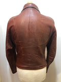 1960s Leather Jacket in Brown by Victoria Leather - Size S
