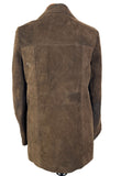 womens  vintage  Urban Village Vintage  urban village  Suede Jacket  Suede  pockets  MOD  long sleeve  Jacket  Corvin  coat  button front  button  brown  60s  1960s  12