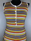 yellow  womens  white  vintage  Urban Village Vintage  San Biffore  playsuit  orange  multi  all in one  8  70s  1970s