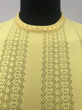 Yellow  womens  vintage  Urban Village Vintage  urban village  patterned  MOD  knitwear  knitted  knit  Balbriggan  60s  1960s