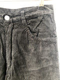 womens  W26  vintage  Urban Village Vintage  urban village  trousers  straight cut  retro  pockets  L32  jeans  jean  high waisted  flares  denim  Cotton  corduroy  corded  black  8  70s  70  1970s