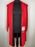 Vintage 1960s 1970s Miss Jody Morcosia Raincoat Trench Coat in Red - Size 12-14