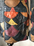 womens  vintage  Urban Village Vintage  mod  Leather  jacket  fitted  dagger collar  brown  black  60s  1960s  10