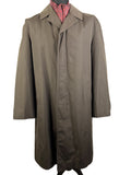 Vintage 1970s Exchequer Overcoat in Brown by Driway - Size L