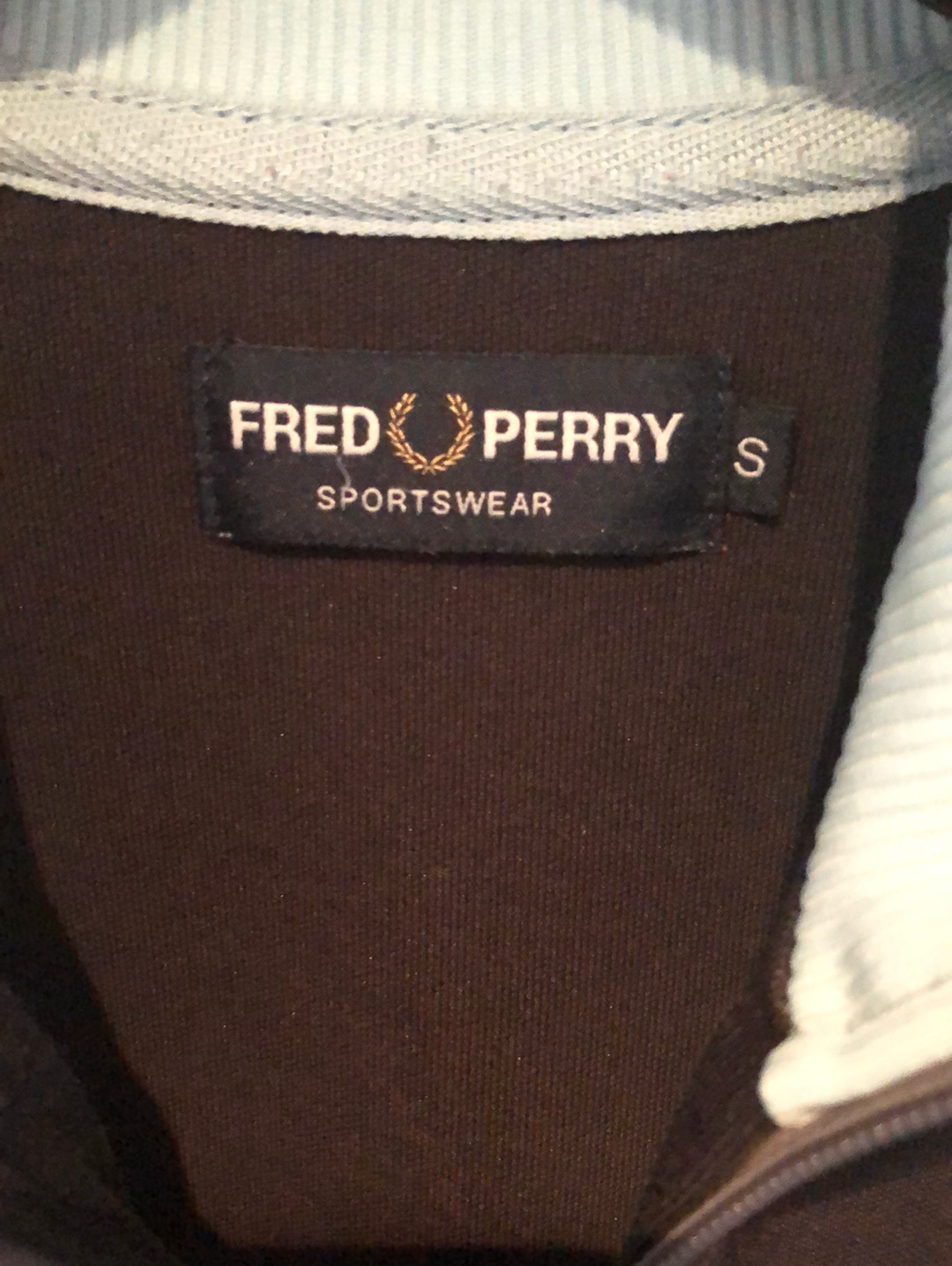 Fred Perry Sportswear Tracksuit Top in Grey with Logo Stripe - Size S