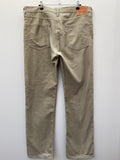 Levi Strauss Corduroy Jeans in Stone - Size W36 L32
