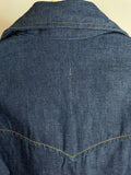 western  vintage  usa  Urban Village Vintage  urban village  shirt  shacket  rappers  press stud  mens  medium  m  denim style  denim shirt  denim  Cowboy Shirt  cowboy  button fastening  blue  70s  1970s