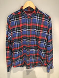 Mens Barbour Beacon Brand Red and Blue Check Shirt - Size L - Urban Village Vintage