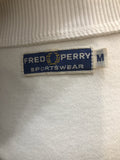 YKK Zip  white  Urban Village Vintage  Tracksuit Top  Track top  Top  sportswear  MOD  mens  M  Logo design  Fred Perry  blue stripe