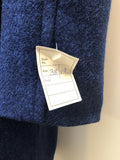 womens  vintage  Urban Village Vintage  Tweed  Scotland  pure wool  New old stock  new  Jacket  Harris Tweed  hand woven  fully lined  deadstock  countrywear  coat  blue  16  100% Wool