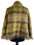 wool  waistcoat  vintage  Urban Village Vintage  s  mohair  Green  checked  check  cape  autumnal  autumn  Andrew Stuart  70s  70  1970s