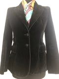 1970s Velvet Blazer by Frends Dublin - Size UK 8