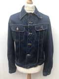 vintage  Urban Village Vintage  urban village  stitch detailing  stitch detail  pockets  Navy Jacket  mens  M  Lois  front pockets  denim style  Denim jacket  denim  collared  collar  chest pockets