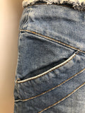 Wrangler  womens  vintage  Urban Village Vintage  urban village  Skirts  skirt  mini skirt  mini  Light Blue  frayed  distressed  denim  blue  70s  1970s  10