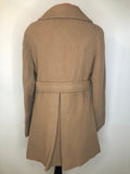 womens  vintage  two piece  top  suit  set  mod  Jacket  Hilary Model  double breasted  coat  brown  beige  60s  1960s  12  10-12  10