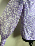 womens  vintage  Urban Village Vintage  top  St Michael  shirt  purple  psych  blouse  beagle collar  beagle  balloon sleeves  balloon sleeve  60s  1960s  16