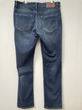 vintage  Urban Village Vintage  urban village  straight leg  straight cut  pockets  MOD  mens  jean  indigo  denim  brown stitch  blue  ben sherman  70  36