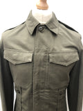 vintage  S  Military  mens  khaki  jacket  Green  German Flag  german  field jacket  Emroidered Flag  army