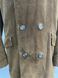 Winter Jacket  Winter Coat  winter  vintage  Urban Village Vintage  urban village  sheepskin collar  Sheepskin  quilted lining  quilted  quilt  pockets  pocket  MOD  mens coat  mens  made in england  M  long sleeve  long coat  lining  Jacket  faux fur  faux collar  faux  double breasted coat  double breasted  corduroy  cords  corded  cord  coat  car coat  button front  button  brown  briqwater  70s style  70s  70  1970s