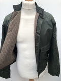 zip front  vintage  Urban Village Vintage  St Michael  S  Mens jacket  mens  insulated  Beige  70s  70  1970s