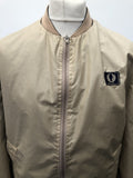Urban Village Vintage  mod  Mens Bomber jacket  mens  Logo design  L  jacket  Fred Perry  cream  bomber jacket  bomber  beige