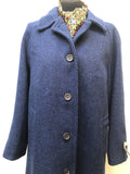 womens  vintage  Urban Village Vintage  Tweed  Scotland  pure wool  New old stock  new  Jacket  Harris Tweed  hand woven  fully lined  deadstock  countrywear  coat  blue  16  100% Wool
