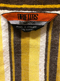 yellow  vintage  Urban Village Vintage  urban village  towelling fabric  Stripes  Shirt  Printed T-Shirt  printed shirt  Mens Shirts  mens  m  Drifters by Mentor  brown  70s  70  50s style  1970s  100% cotton