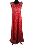 womens  waist belt  Vintage Clothing Birmingham  vintage  Urban Village Vintage  urban village  UK  tie waist belt  tie back waist belt  summer dress  summer  style  short sleeved  short sleeve  round neck  red  print dress  maxi dress  maxi  long length dress  long length  ladies  hippie  frill detail  frill  floral print  floral  fashion  dress  cotton dress  Cotton  clothing  clothes  boho  bohemian  birmingham  8  70s  70  1970s